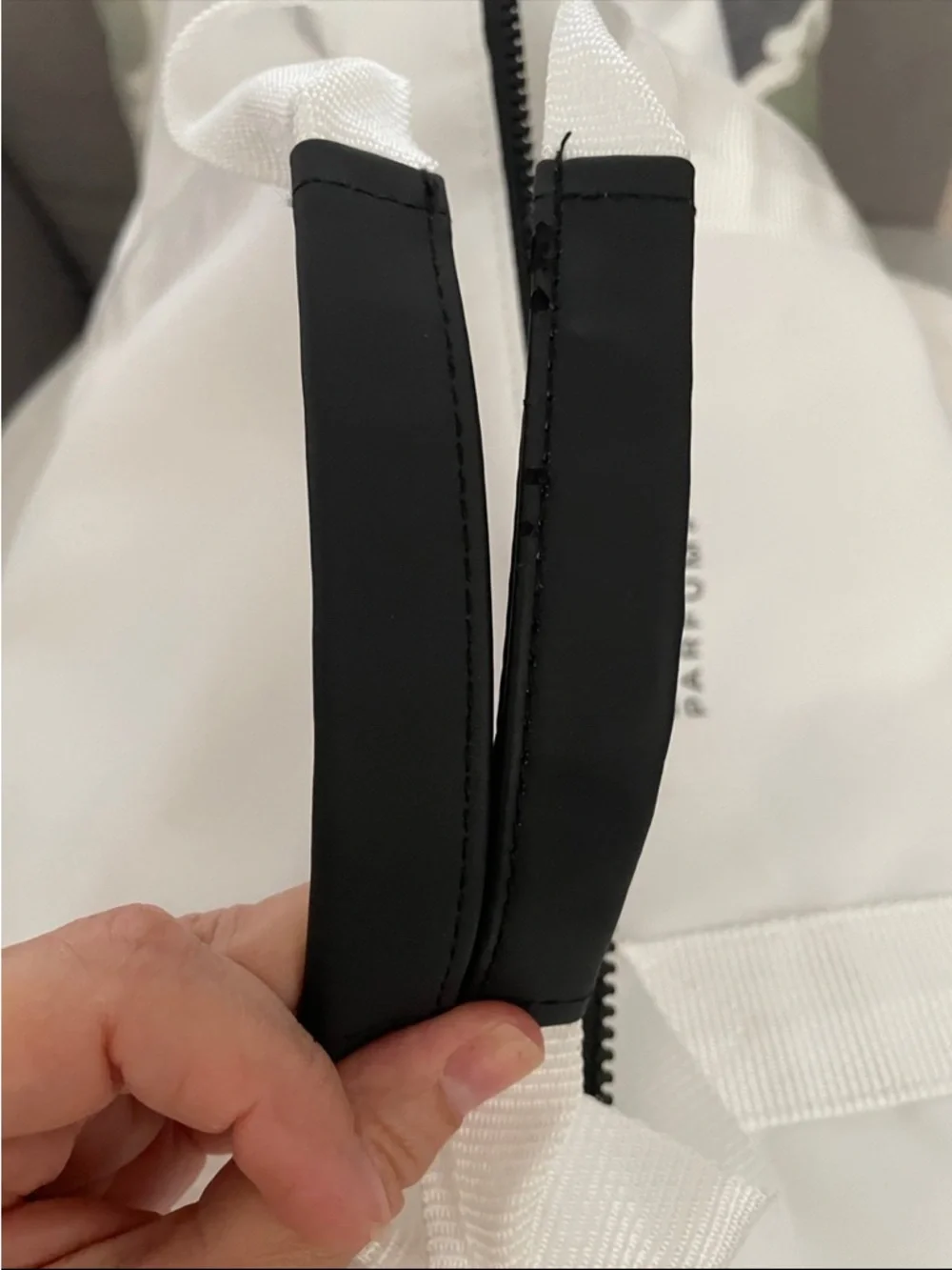 Lacoste Parfums White and Black Travel Duffle